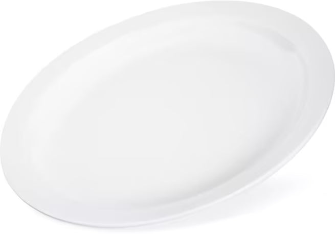 Serve sandwiches, desserts, and appetizers with the KL20102 White Melamine Sandwich Plate. This 7.25 Inch break resistant melamine plate is ideal for restaurants, cafeterias, catering services, and home dining.