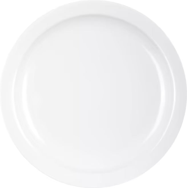 Serve sandwiches, desserts, and appetizers with the KL20102 White Melamine Sandwich Plate. This 7.25 Inch break resistant melamine plate is ideal for restaurants, cafeterias, catering services, and home dining.