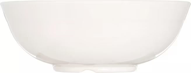 Serve soups, salads, and desserts with style using the 5400553 Sweet Cream Melamine Small Bowl. This 17 oz break resistant bowl features a rustic pottery inspired design, making it ideal for restaurants, catering, buffets, and home dining.
