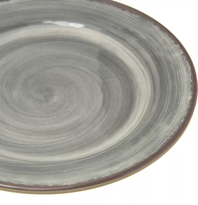 7 Inch Smoke Melamine Bread and Butter Plate with commercial grade, break resistant construction. Ideal for serving bread, pastries, desserts, and appetizers in restaurants, catering, and home dining.