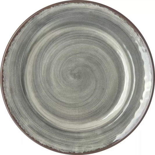 7 Inch Smoke Melamine Bread and Butter Plate with commercial grade, break resistant construction. Ideal for serving bread, pastries, desserts, and appetizers in restaurants, catering, and home dining.