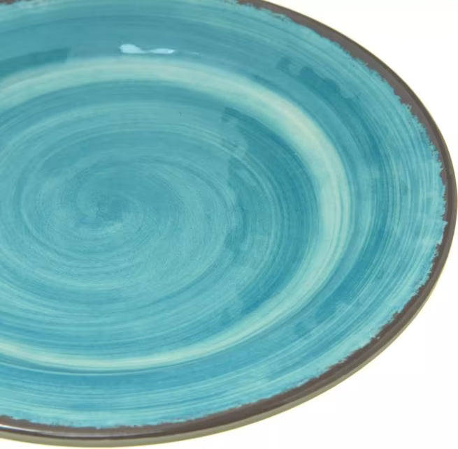 7 Inch Aqua Melamine Bread and Butter Plate with commercial grade, break resistant construction. Ideal for serving bread, pastries, desserts, and appetizers in restaurants, catering, and home dining.
