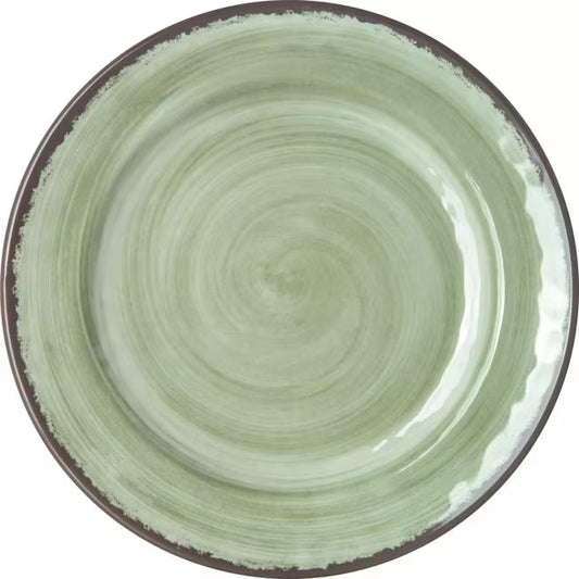 7 Inch Jade Melamine Bread and Butter Plate with commercial grade, break resistant construction. Ideal for serving bread, pastries, desserts, and appetizers in restaurants, catering, and home dining.