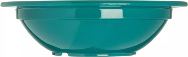 5 oz Teal Polycarbonate Rimmed Fruit Bowl with scratch resistant surface and break resistant construction. Ideal for fruit, desserts, snacks, restaurants, catering, and commercial foodservice.