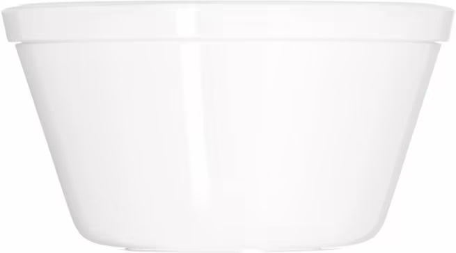 8.4 oz White Polycarbonate Bouillon Bowl Cup with scratch resistant surface and break resistant construction. Ideal for soups, bouillon, chili, restaurants, catering, and commercial foodservice.