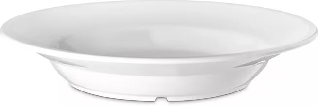 12 oz White Polycarbonate Soup Salad Broth Bowl with scratch resistant surface and break resistant construction. Ideal for soups, salads, restaurants, catering, and commercial foodservice.