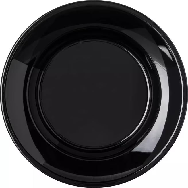 12 oz Black Polycarbonate Soup Salad Broth Bowl with scratch resistant surface and break resistant construction. Ideal for soups, salads, restaurants, catering, and commercial foodservice.