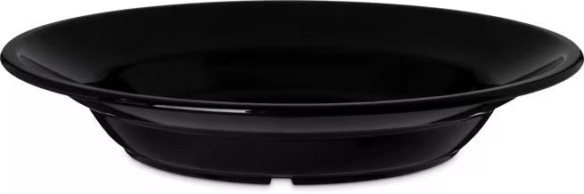 12 oz Black Polycarbonate Soup Salad Broth Bowl with scratch resistant surface and break resistant construction. Ideal for soups, salads, restaurants, catering, and commercial foodservice.