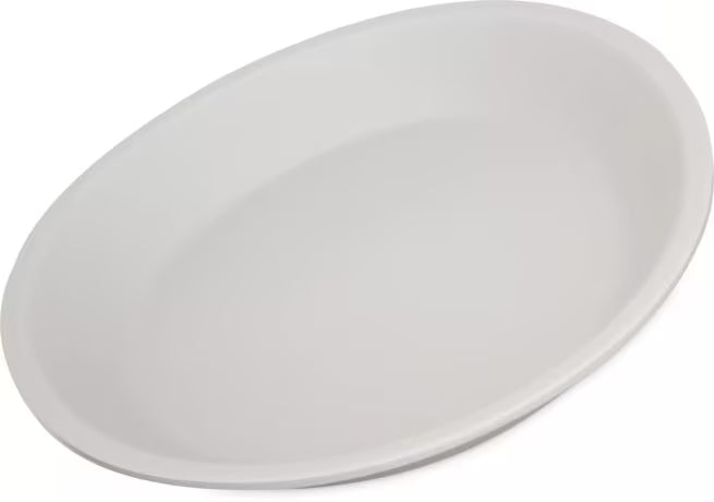 10 Inch Cement Ridge Melamine Coupe Plate with a premium matte finish and shatter-resistant construction. Ideal for restaurants, cafés, catering, buffets, and modern table presentations.