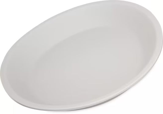 10 Inch Cement Ridge Melamine Coupe Plate with a premium matte finish and shatter-resistant construction. Ideal for restaurants, cafés, catering, buffets, and modern table presentations.