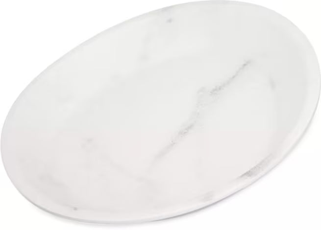 10 Inch Marble Ridge Melamine Coupe Plate with a premium matte finish and shatter resistant construction. Ideal for restaurants, cafes, catering, buffets, and modern table presentations.
