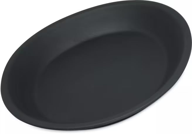 10 Inch Slate Ridge Melamine Coupe Plate with a premium matte finish and shatter resistant construction. Ideal for restaurants, cafes, catering, buffets, and modern table presentations.