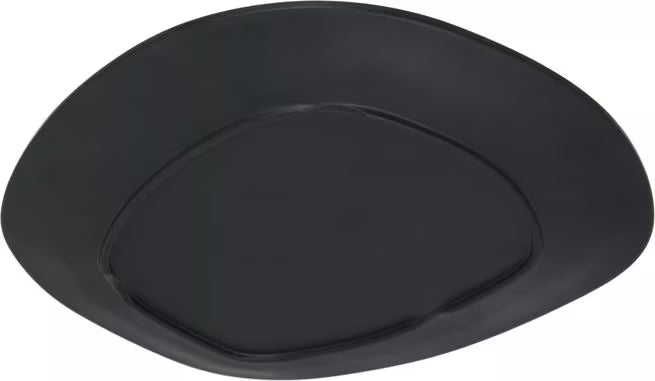 13 Inch Slate Ridge Melamine Oblong Platter with a premium matte finish and shatter resistant construction. Ideal for restaurants, cafes, catering, buffets, and elegant food presentations.