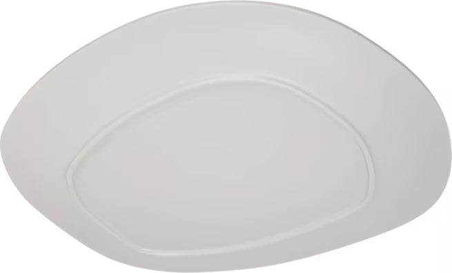 18 Inch Cement Ridge Melamine Oblong Platter with a premium matte finish and shatter resistant construction. Ideal for restaurants, catering, buffets, banquet service, and elegant food presentations.