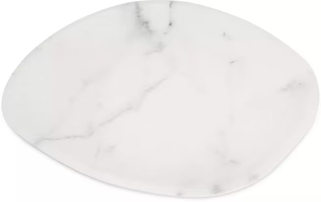 18 Inch Marble Ridge Melamine Oblong Platter with a premium matte finish and shatter resistant construction. Ideal for restaurants, catering, buffets, banquet service, and elegant food presentations.