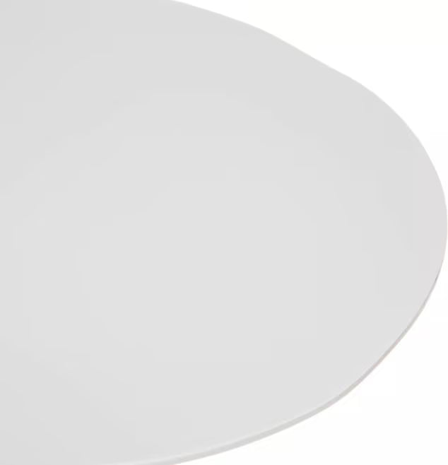 9 Inch Cement Ridge Melamine Rimless Plate with a premium matte finish and seamless rimless design. Commercial grade, shatter resistant dinnerware for restaurants, cafes, catering, and home dining.