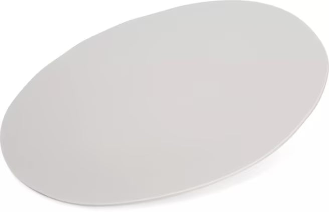 9 Inch Cement Ridge Melamine Rimless Plate with a premium matte finish and seamless rimless design. Commercial grade, shatter resistant dinnerware for restaurants, cafes, catering, and home dining.