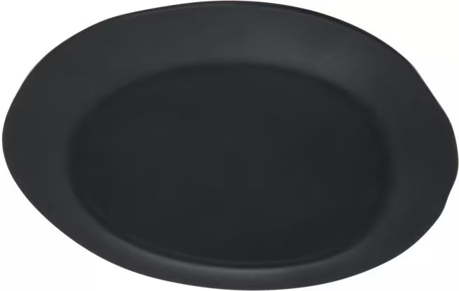 9 Inch Slate Ridge Melamine Rimless Plate with a premium matte finish and seamless rimless design. Commercial grade, shatter resistant dinnerware for restaurants, cafes, catering, and home dining.