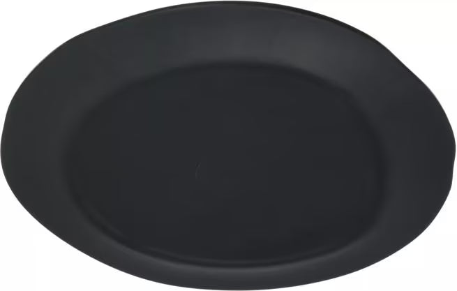 9 Inch Soapstone Ridge Melamine Rimless Plate with a premium matte finish and seamless rimless design. Commercial grade, shatter resistant dinnerware for restaurants, cafes, catering, and home dining.