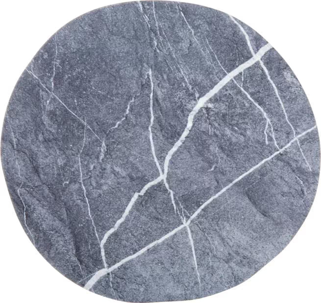 9 Inch Soapstone Ridge Melamine Rimless Plate with a premium matte finish and seamless rimless design. Commercial grade, shatter resistant dinnerware for restaurants, cafes, catering, and home dining.