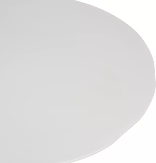 11 Inch Cement Ridge Melamine Rimless Plate with a premium matte finish and seamless rimless design. Commercial grade, shatter resistant dinnerware for restaurants, cafes, catering, and home dining.