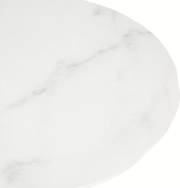 11 Inch Marble Ridge Melamine Rimless Plate with a premium matte finish and seamless rimless design. Commercial grade, shatter resistant dinnerware for restaurants, cafes, catering, and home dining.