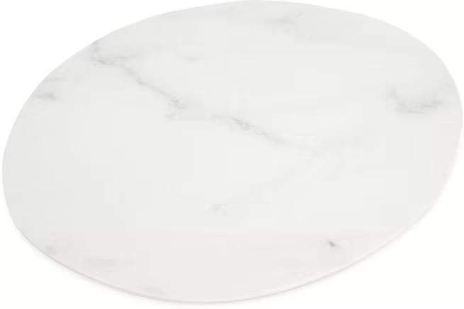 11 Inch Marble Ridge Melamine Rimless Plate with a premium matte finish and seamless rimless design. Commercial grade, shatter resistant dinnerware for restaurants, cafes, catering, and home dining.