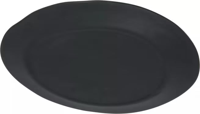 11 Inch Slate Ridge Melamine Rimless Plate with a premium matte finish and seamless rimless design. Commercial grade, shatter resistant dinnerware for restaurants, cafes, catering, and home dining.