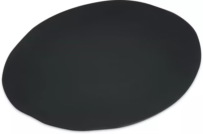 11 Inch Slate Ridge Melamine Rimless Plate with a premium matte finish and seamless rimless design. Commercial grade, shatter resistant dinnerware for restaurants, cafes, catering, and home dining.