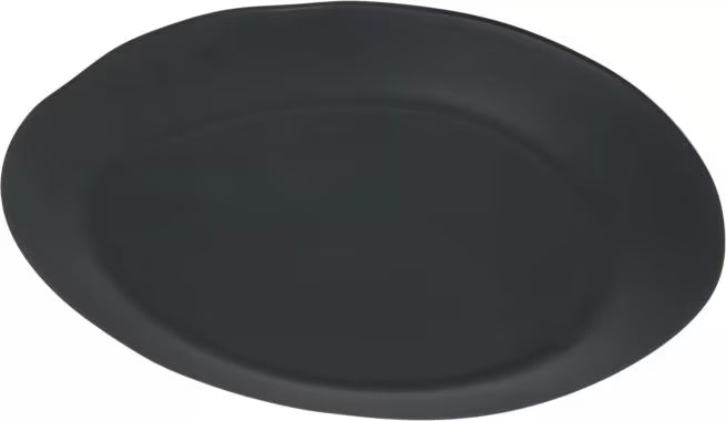 11 Inch Soapstone Ridge Melamine Rimless Plate with a premium matte finish and seamless rimless design. Commercial grade, shatter resistant dinnerware for restaurants, cafes, catering, and home dining.