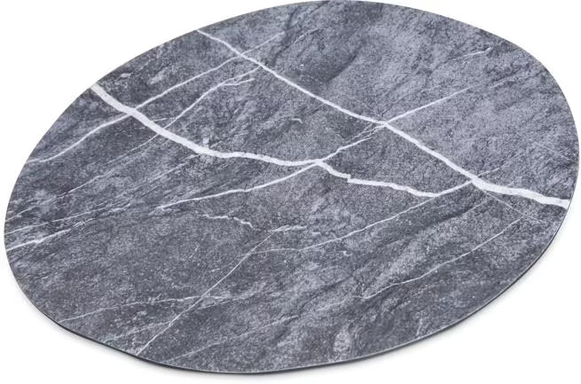 11 Inch Soapstone Ridge Melamine Rimless Plate with a premium matte finish and seamless rimless design. Commercial grade, shatter resistant dinnerware for restaurants, cafes, catering, and home dining.
