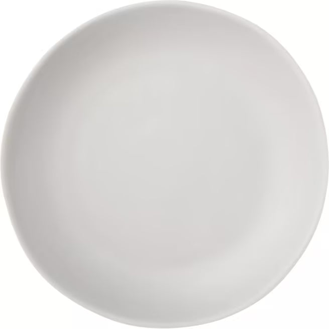 9 Inch Cement Ridge Melamine Salad Plate with a premium matte finish and commercial grade durability. Shatter resistant dinnerware ideal for restaurants, cafes, catering, and home dining.