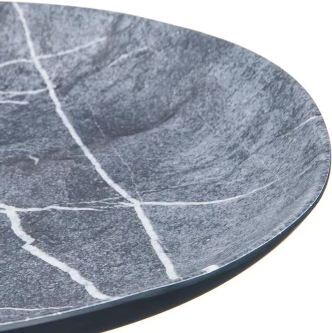 9 Inch Soapstone Ridge Melamine Salad Plate with a premium matte finish and commercial grade durability. Shatter resistant dinnerware ideal for restaurants, cafes, catering, and home dining.
