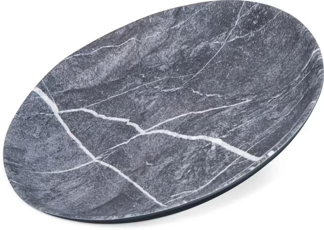 9 Inch Soapstone Ridge Melamine Salad Plate with a premium matte finish and commercial grade durability. Shatter resistant dinnerware ideal for restaurants, cafes, catering, and home dining.