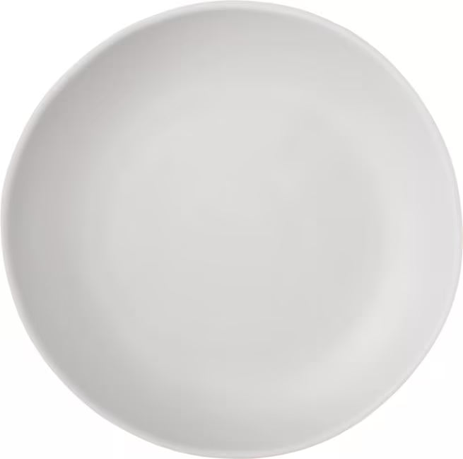 10.5 Inch Cement Ridge Melamine Dinner Plate with a premium matte finish and commercial grade durability. Shatter resistant dinnerware ideal for restaurants, cafes, catering, buffets, and home dining.