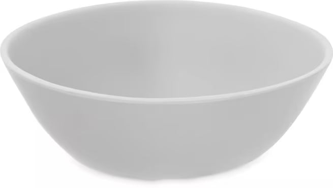22 oz Cement Ridge Melamine Bowl with a premium matte finish and commercial grade durability. Shatter resistant bowl ideal for restaurants, cafes, catering, buffets, and home dining.