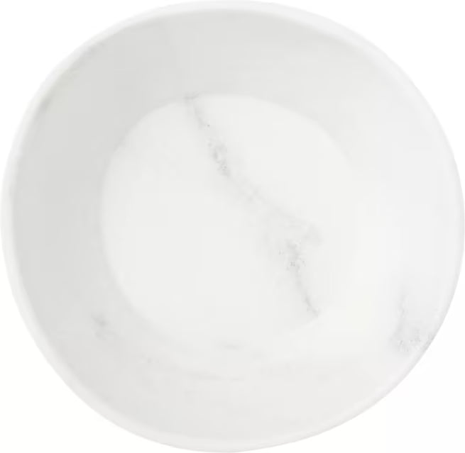 22 oz Marble Ridge Melamine Bowl with a premium matte finish and commercial grade durability. Shatter resistant bowl ideal for restaurants, cafes, catering, buffets, and home dining.