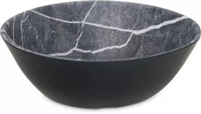 22 oz Soapstone Ridge Melamine Bowl with a premium matte finish and commercial grade durability. Shatter resistant bowl ideal for restaurants, cafes, catering, buffets, and home dining.