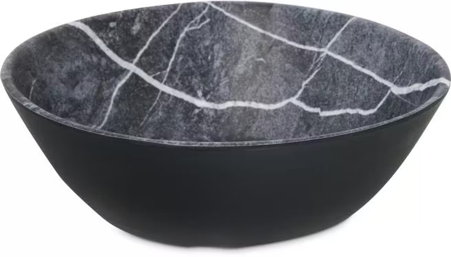 52 oz Soapstone Ridge Melamine Bowl with a premium matte finish and commercial grade durability. Shatter resistant serving bowl ideal for restaurants, cafes, catering, buffets, and home dining.