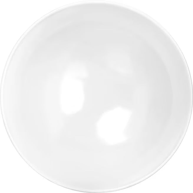 46 oz White Melamine Shallow Open Vegetable Bowl with commercial grade durability and temperature insulated construction. Ideal for restaurants, cafes, catering, buffets, outdoor dining, and home entertaining.