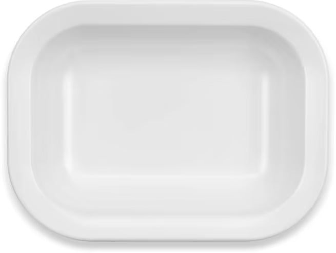28 oz White Melamine Rectangle Baker Server with commercial grade durability and traditional styling. Stain resistant, chip resistant, and temperature insulated for restaurants, cafes, catering, buffets, and home dining.
