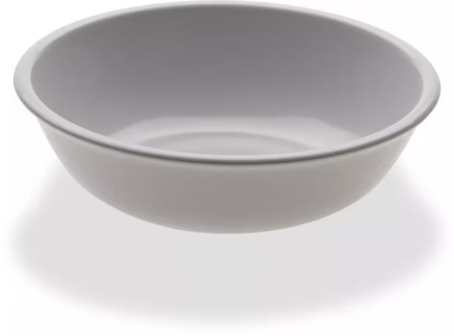 32 oz White Epicure Melamine Soup Salad Broth Bowl with commercial grade durability and European styling. Stain resistant, chip resistant, and temperature insulated for restaurants, cafes, catering, buffets, and home dining.