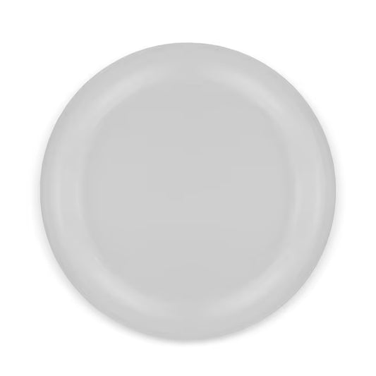 7.25 Inch Bone Sierrus Melamine Narrow Rim Salad Plate with commercial grade durability shatter resistant construction and temperature insulated design. Ideal for restaurants cafes hospitals schools catering and home dining.