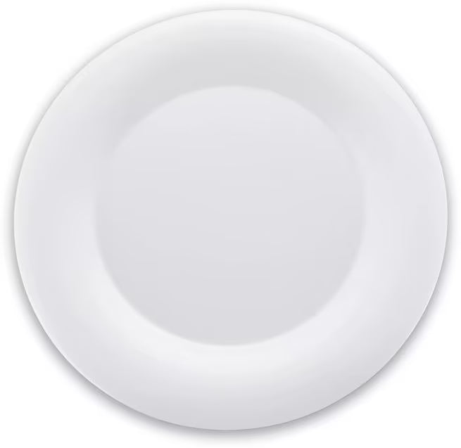 12 Inch White Sierrus Melamine Wide Rim Dinner Plate with commercial grade durability, shatter resistant construction and temperature insulated design. Perfect for restaurants, cafes, hotels, catering and home dining.