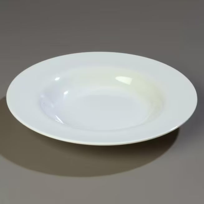 20 oz White Sierrus Melamine Chef Salad Pasta Bowl with commercial grade durability, shatter resistant construction and temperature insulated design. Perfect for salads, pasta, grain bowls and foodservice applications.