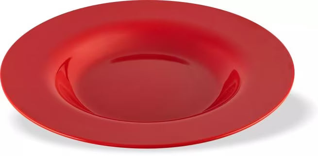 20 oz Red Sierrus Melamine Chef Salad Pasta Bowl with commercial grade durability, shatter resistant construction and temperature insulated design. Perfect for salads, pasta, grain bowls and foodservice applications.