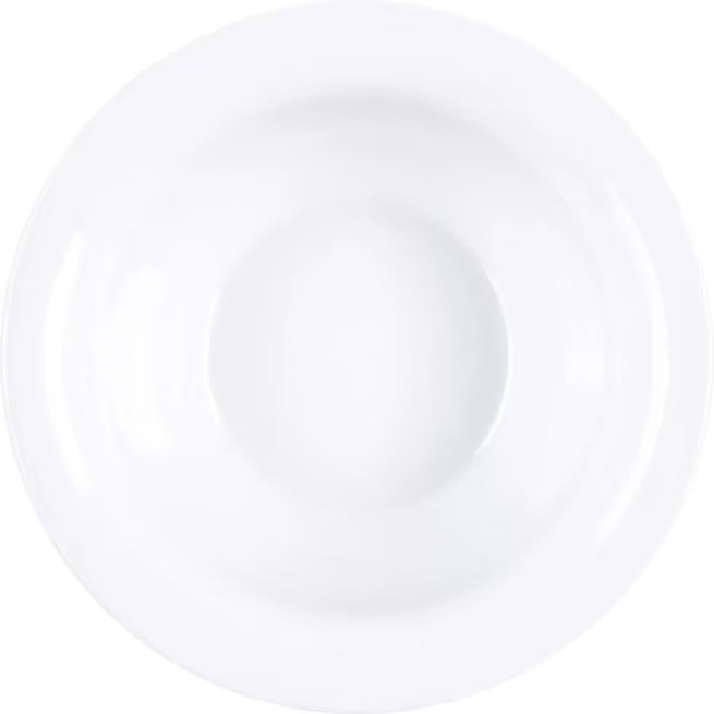 10 oz White Sierrus Melamine Rimmed Nappie Bowl with commercial grade durability, shatter resistant construction and temperature insulated design. Perfect for soups, cereals, salads, desserts and foodservice applications.