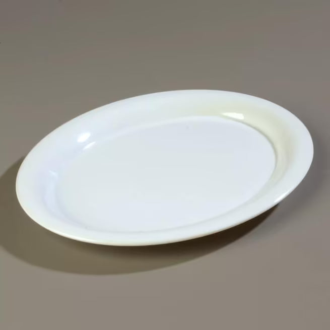 12 x 9 Inch White Sierrus Melamine Oval Platter Tray with commercial grade durability, shatter resistant construction and temperature insulated design. Perfect for appetizers, seafood, entrees and shared dishes.