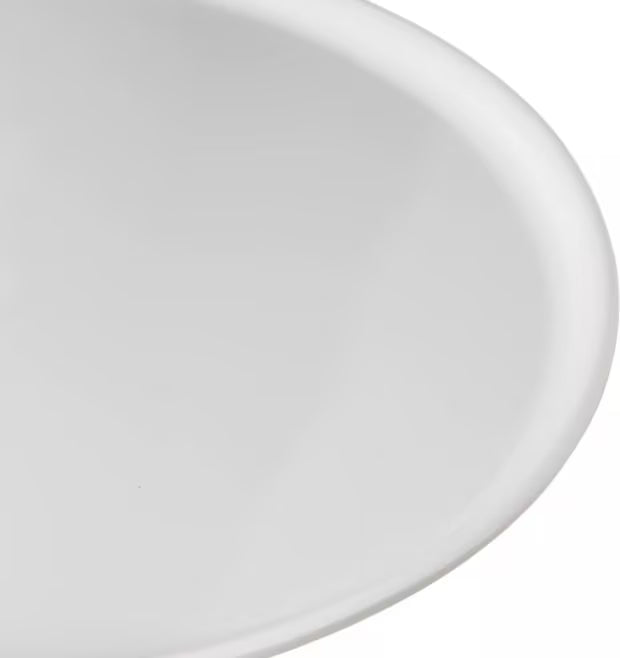 10.5 Inch Greige Stadia Melamine Dinner Plate with commercial grade break resistant construction and a modern organic shape. Perfect for serving steaks, seafood, pasta, sandwiches and complete meals.