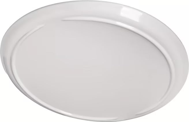 10.5 Inch Greige Stadia Melamine Dinner Plate with commercial grade break resistant construction and a modern organic shape. Perfect for serving steaks, seafood, pasta, sandwiches and complete meals.